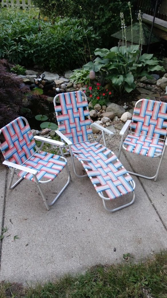 Vintage Kids Woven Lawn Chairs For In Bremen Offerup Vintage Kids Woven Lawn Chairs