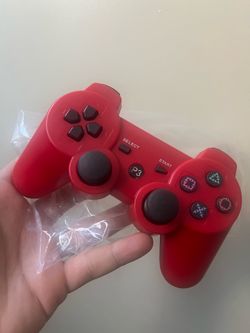 RED Wireless PS3 controller • playstation 3 PS3 console controller with mini usb cable