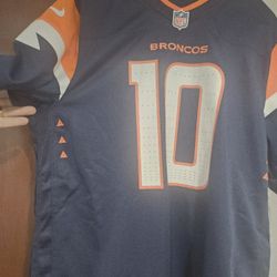 JERRY JEUDY #10 DENVER BRONCOS F.U.S.E. THROWBACK STITCHED JERSEY  SIZE L (Brand New/Never Worn)