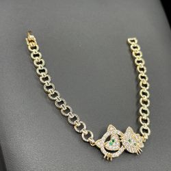 Hello Kitty Gold Plated Bracelet 