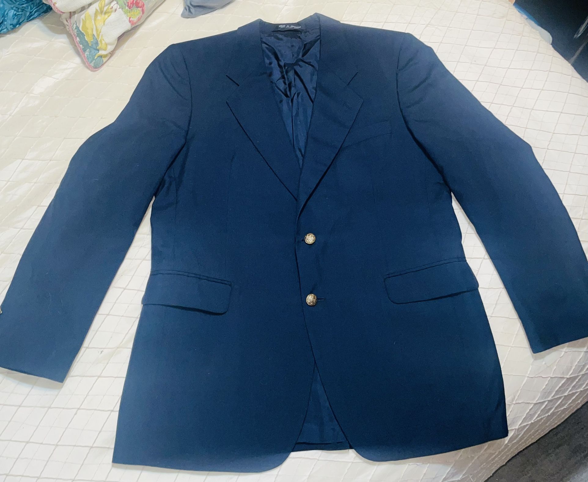 Men’s Navy Blazer Jacket Size Medium