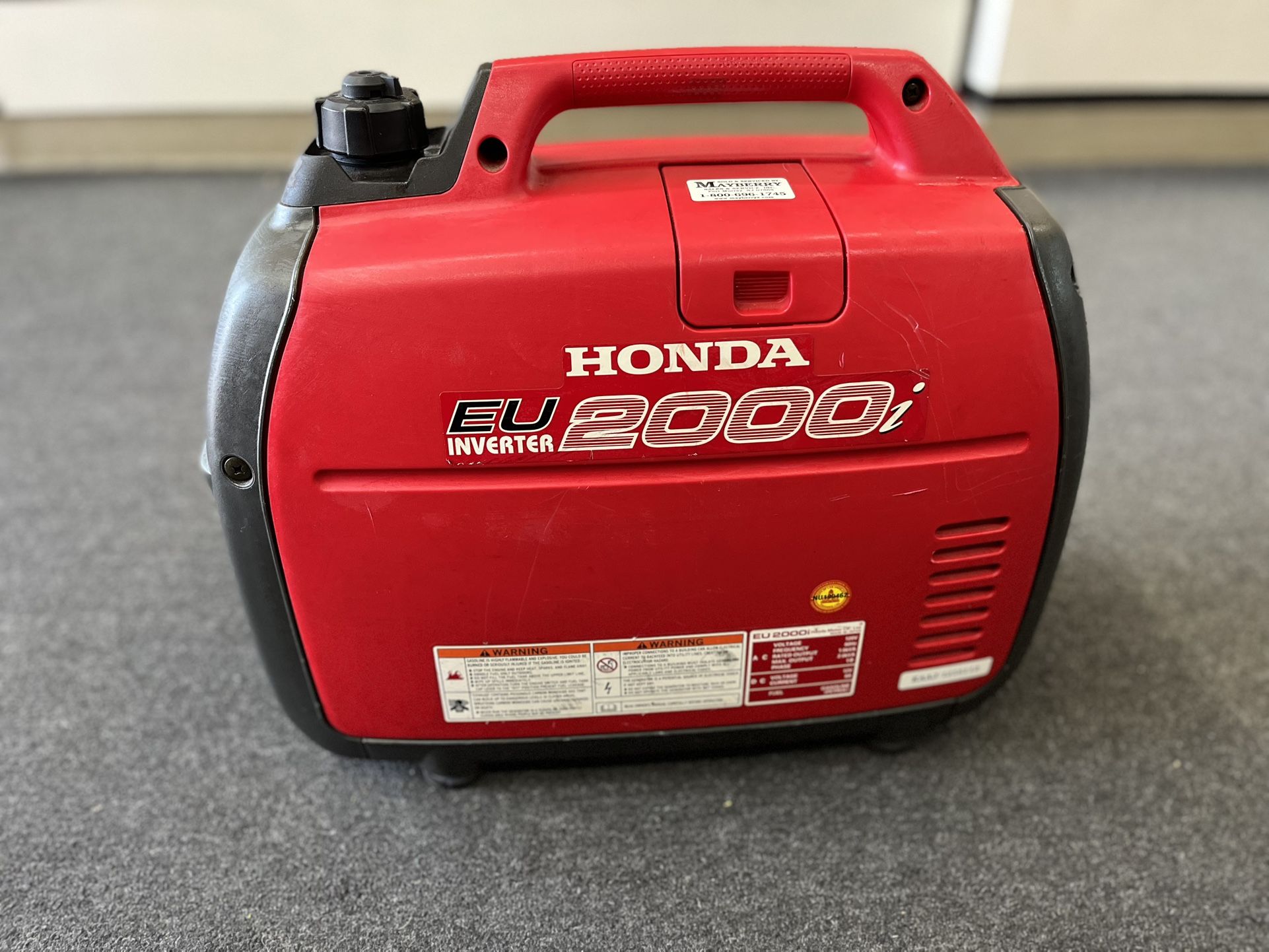 Honda EU2000T1A Companion Super Quiet 2000-Watt Portable Generator