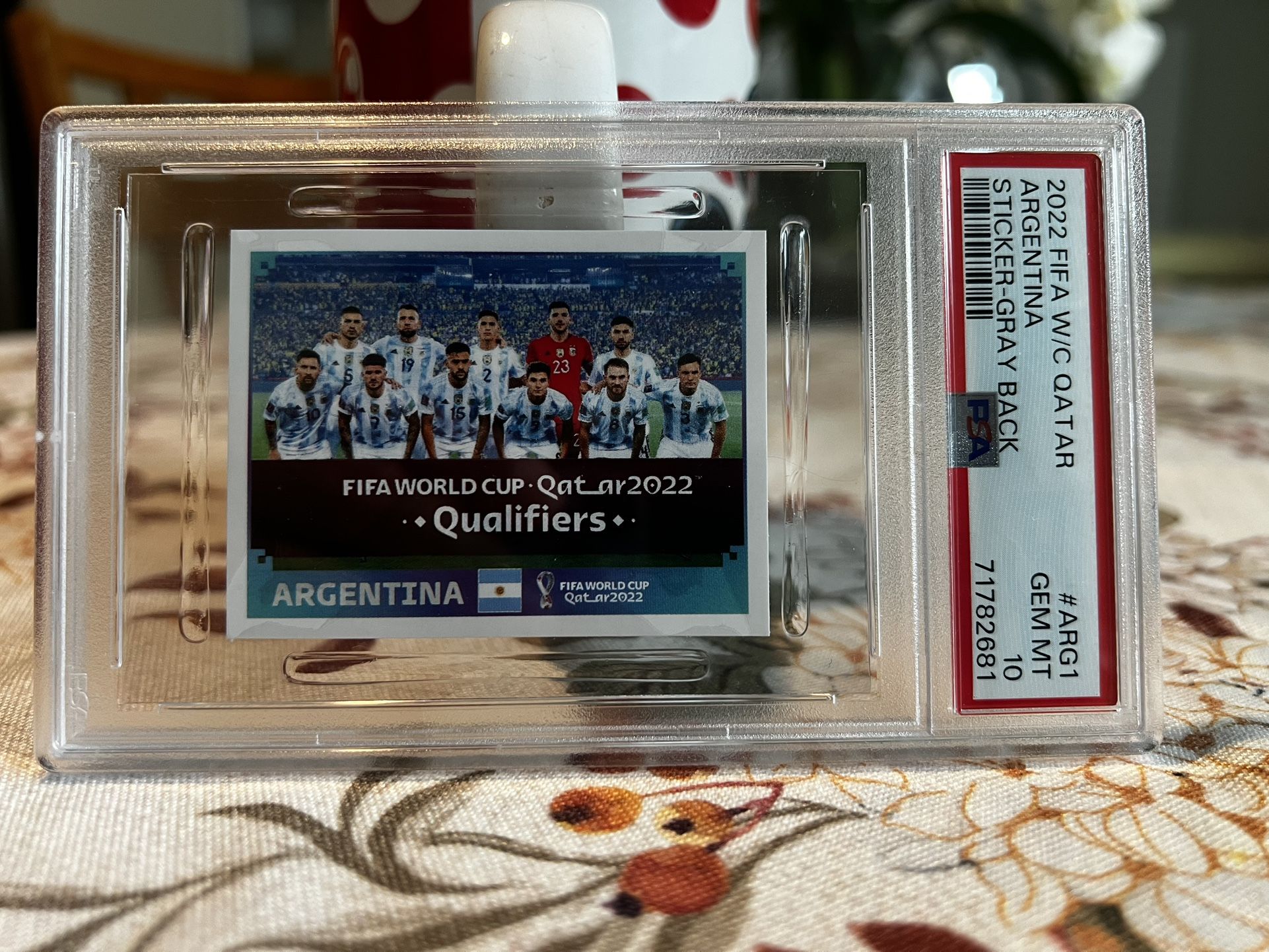 Argentina 2022 Panini FIFA World Cup Qatar Sticker PSA 10