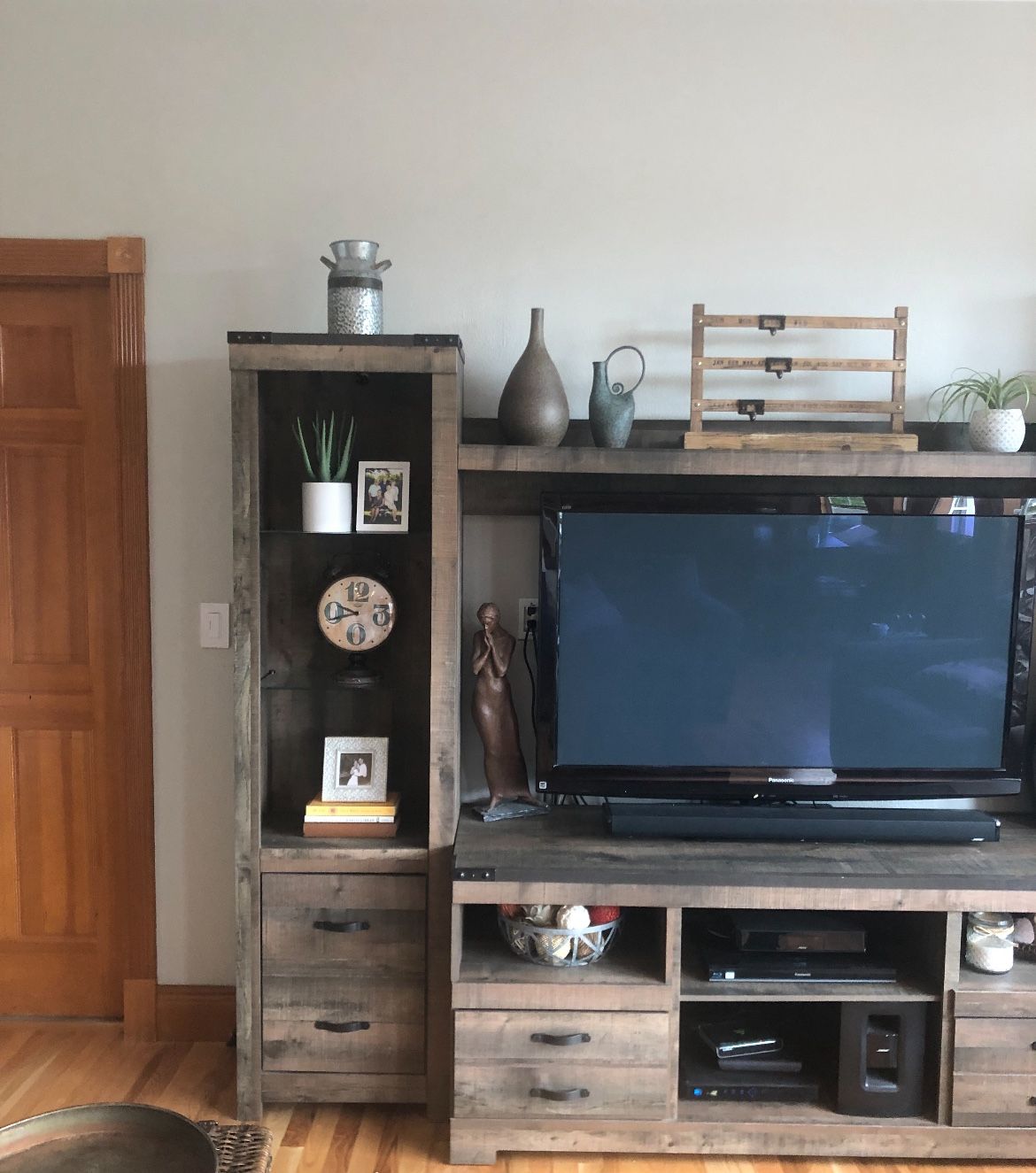 Weathered Grey Entertainment Center