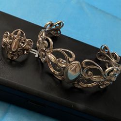 Silver Set Bracelet and Ring