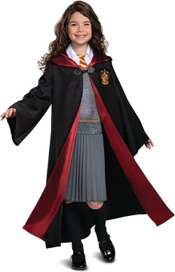 Disguise Hermione Granger Girls Costume, Deluxe Official Harry Potter Wizarding World Costume, Kids Size (10-12)