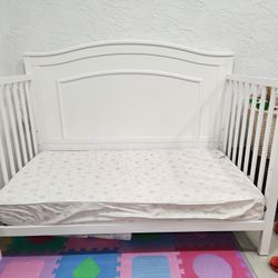 Convertible 4 In 1 Crib And Mattress, Sold Together Or Separate 