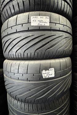 Set of 2 Used Tires 285/35ZR20 GOODYEAR EAGLE F1 SUPERCAR 285/35R20 ULTRA HIGH PERFORMANCE SPORTCARS 285 35 20