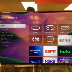 50” TCL 4K Roku Smart Tv 