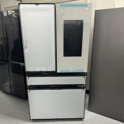 Bespoke Smart Hub Fridge Double Drawer Panel Ready Interior Water Dual Ice Makers 
