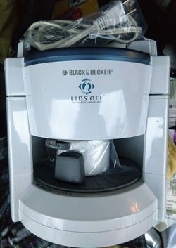 Black & Decker Lids Off Automatic Electric Jar Opener JW200 White