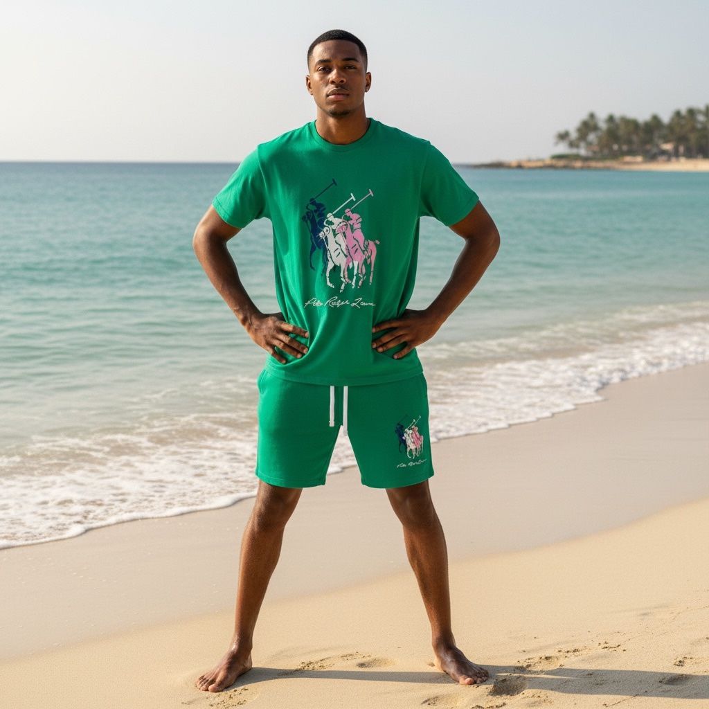 Polo Ralph Lauren Mens Short Set Green 