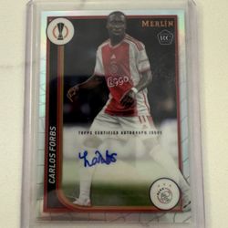 Autographed Carlos Forbs Ajax Soccer
