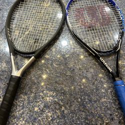 Head and Wilson Tennis racket