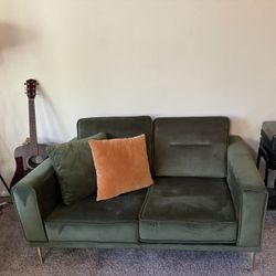 Velvet Green Couch