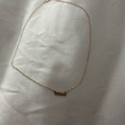 Gold Plated “Miss” Necklace