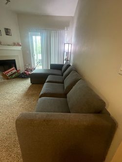 IKEA Finnala sectional 4-seater with chaise ,Gray L-Shaped Sofa
