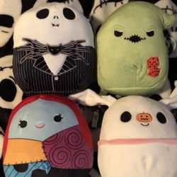 Nightmare before Christmas 🎄 6,5 in Squishmallows $80 for all 4
