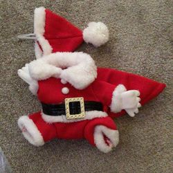 Small Pet Santa Clause Costume