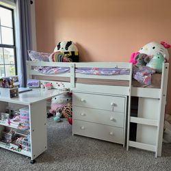 Kids Bed Wirh Storage With Mattress (Twin)
