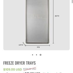 freeze dryer trays