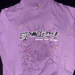 Spider hoodie purple size XL