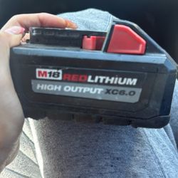 Milwaukee M18 high output 6.0