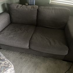 Loveseat,  Couch, Sofa-Gray