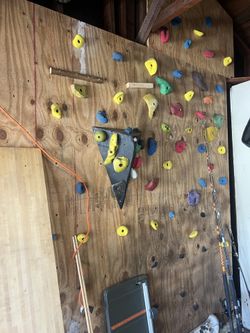 Rock Climbing Wall With Holds