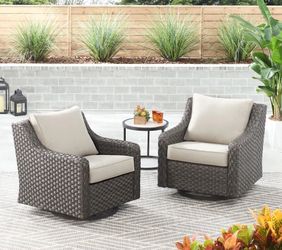 Set Of Outdoor Chairs Rocker Swivel NEW 