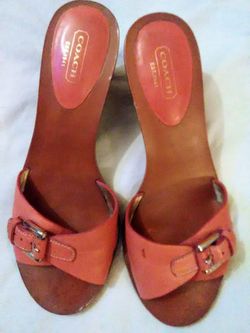 COACH SHOES LEATHER WOMEN'S SIZE 8