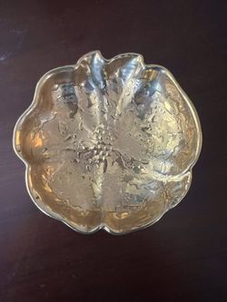 Holley Ross Distinguished China decorative gold dish