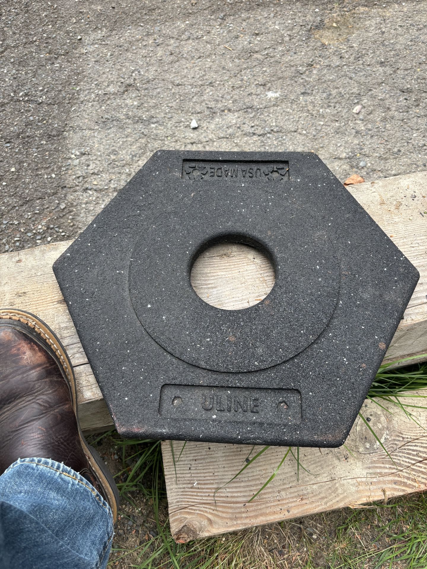 Rubber bollard bases- Weights