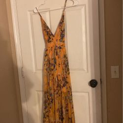 Yellow Flora Dress