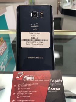 Samsung Galaxy Note 5 Carrier: Verizon Wireless