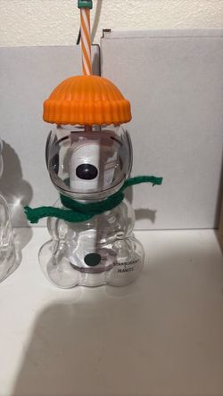 Starbucks x Peanuts Snoopy Glass Snowman Cup