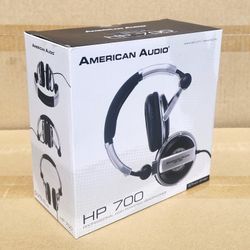 American Audio Professional HP700 Over Ear Headphones 1/4" Adapter DJ Studio Live Recording 🚨 Payment Options Available 🚨