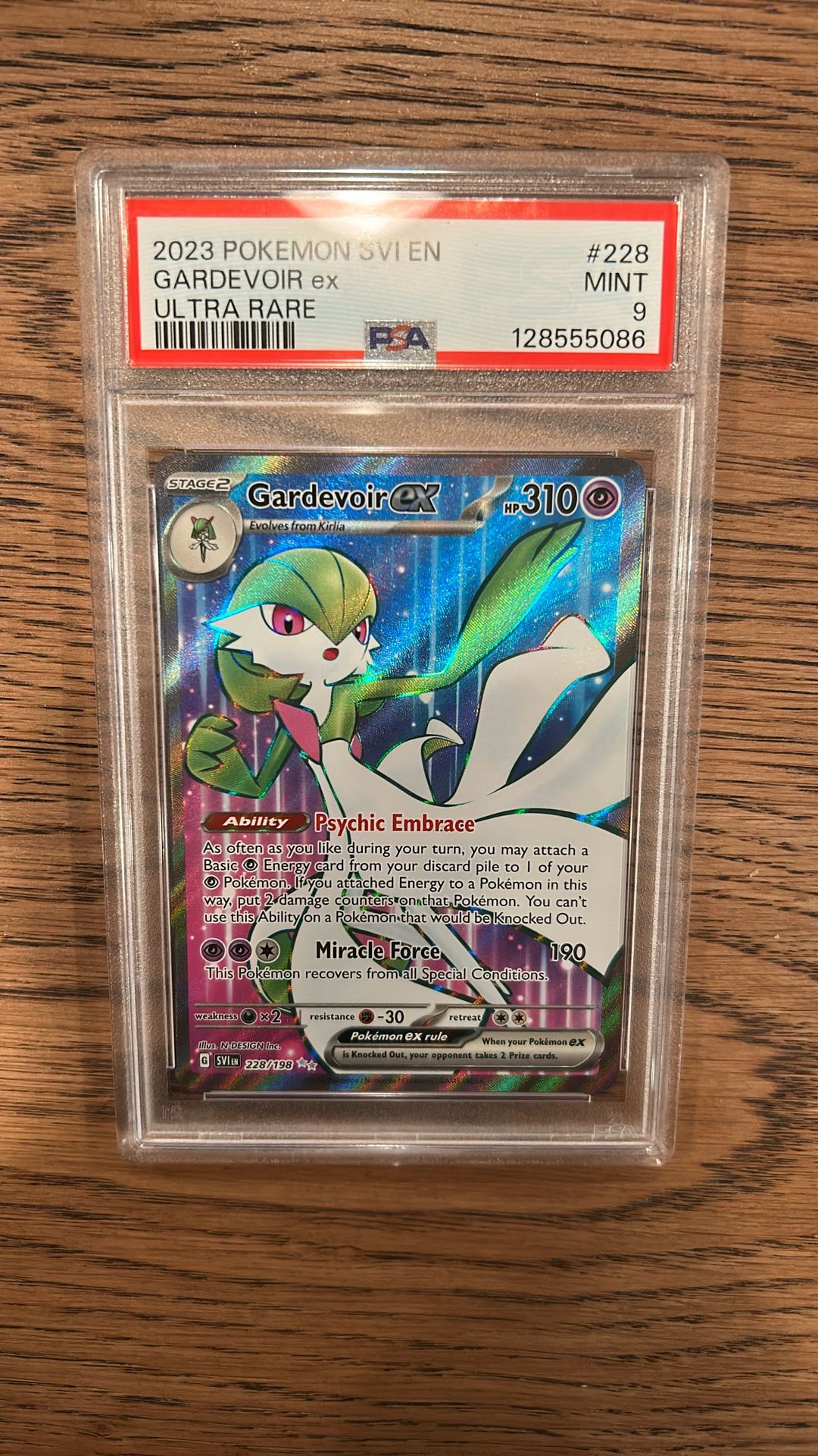 2023 POKEMON SVI EN-SCARLET & VIOLET ULTRA RARE #228 GARDEVOIR EX PSA 9