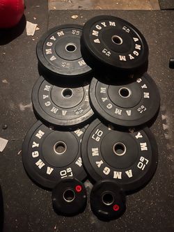 Olympic weights bumper plates $170 firm