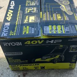 RYOBI 40V HP Brushless 21 in. Cordless Battery Walk Behind Multi-Blade Self-Propelled Mower