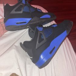 Custom Jordan 4 Blue Thunder 