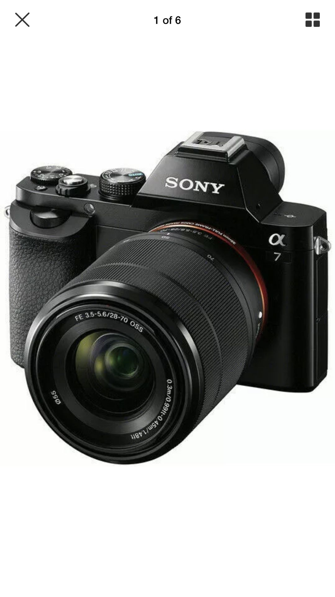 SONY A7 CAMERA WITH LENS