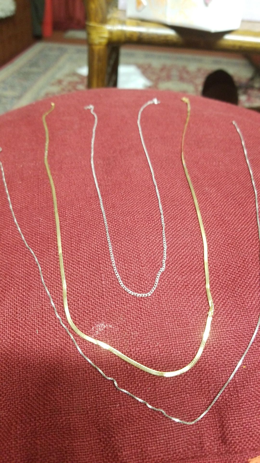 two 14K GOLD CHAINS And 1 10k GOLD