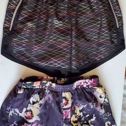 Two Shorts. Girl Xl 14-16 . Active/athletic. Black