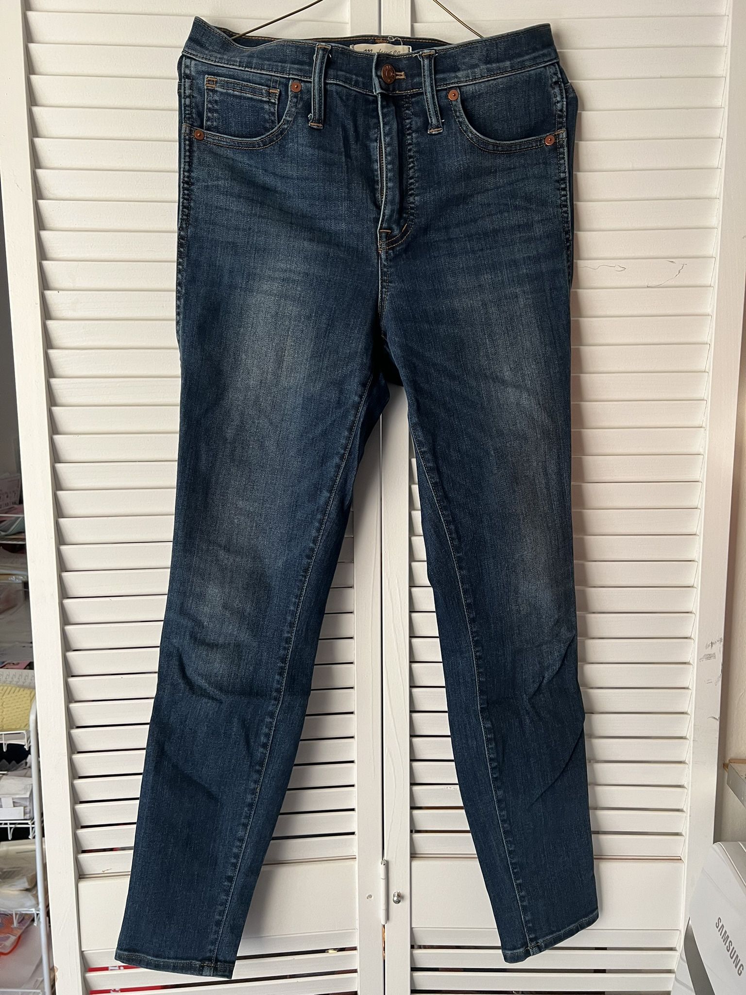 madewell 10 high rise skinny jeans size 27