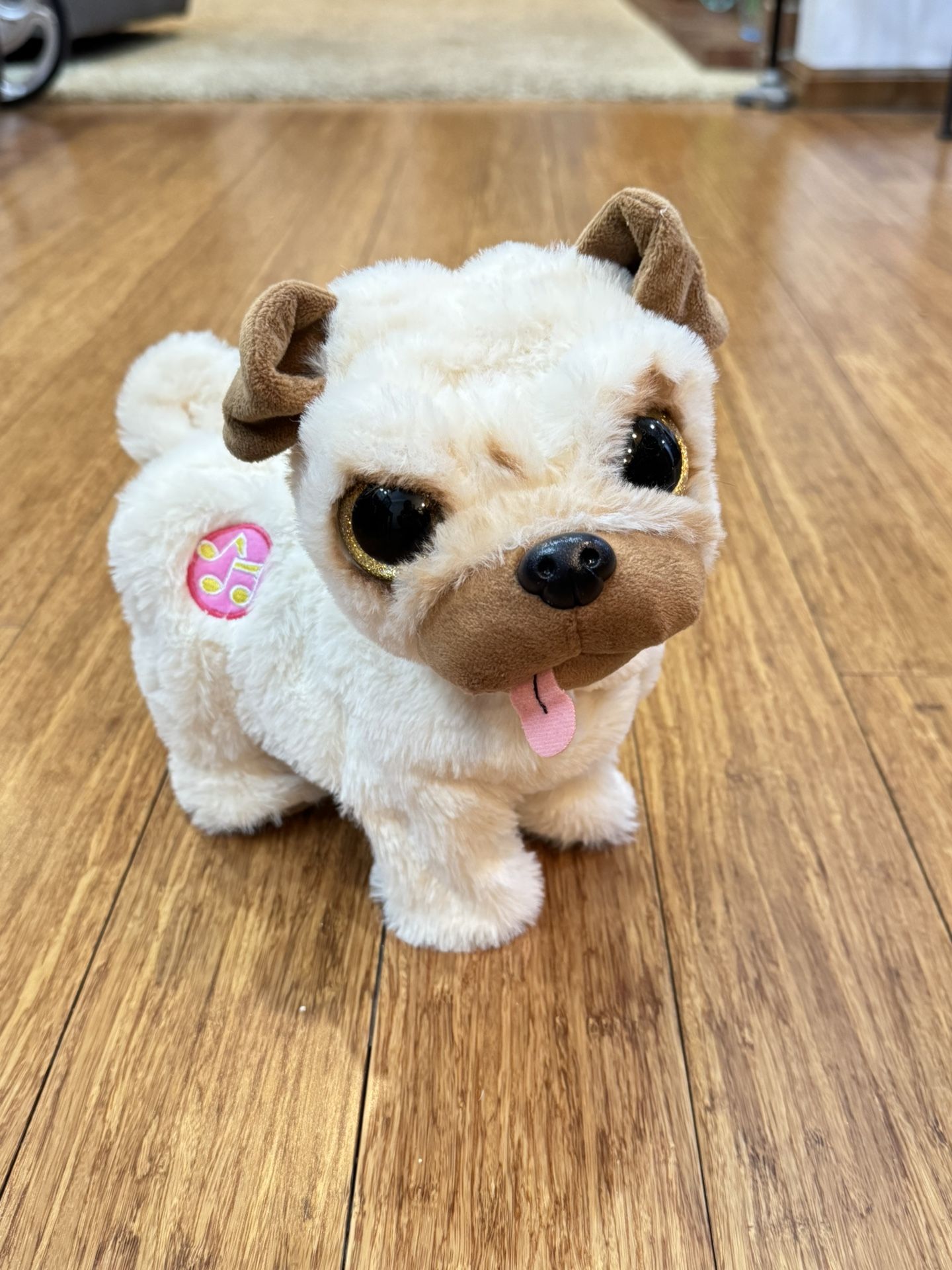 Pets Alive Poppy, The Booty, Shaking Pug, Dancing, Robotic, Realistic, Soft Dog.