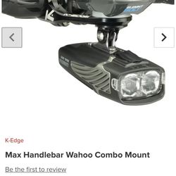 K Edge Max Handlebar Wahoo Combo Mount