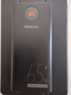 ROMOSS PEA40 Pro Power Bank 40000mAh 65W Fast Charge Black Dual-way 5A