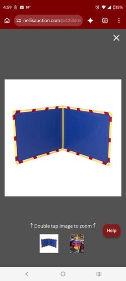 Children's Factory Right Angle PlayPanel Room Divider, Blue