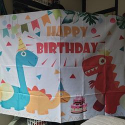 Dinosaur Birthday Banner
